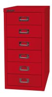 BISLEY MultiDrawer™ L296 Schubladenschrank kardinalrot 6 Schubladen 27,8 x 38,0 x 59,0 cm, 1 St.