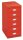 BISLEY MultiDrawer™ L296 Schubladenschrank kardinalrot 6 Schubladen 27,8 x 38,0 x 59,0 cm, 1 St.
