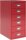 BISLEY MultiDrawer™ L296 Schubladenschrank kardinalrot 6 Schubladen 27,8 x 38,0 x 59,0 cm, 1 St.