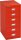 BISLEY MultiDrawer™ L296 Schubladenschrank kardinalrot 6 Schubladen 27,8 x 38,0 x 59,0 cm, 1 St.