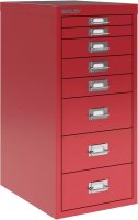 BISLEY MultiDrawer™ L298 Schubladenschrank kardinalrot 8 Schubladen 27,8 x 38,0 x 59,0 cm, 1 St.