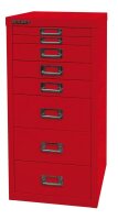BISLEY MultiDrawer™ L298 Schubladenschrank kardinalrot 8 Schubladen 27,8 x 38,0 x 59,0 cm, 1 St.