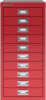 BISLEY MultiDrawer™ L2910 Schubladenschrank kardinalrot 10 Schubladen 27,8 x 38,0 x 59,0 cm, 1 St.