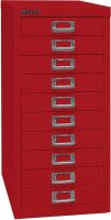 BISLEY MultiDrawer™ L2910 Schubladenschrank kardinalrot 10 Schubladen 27,8 x 38,0 x 59,0 cm, 1 St.