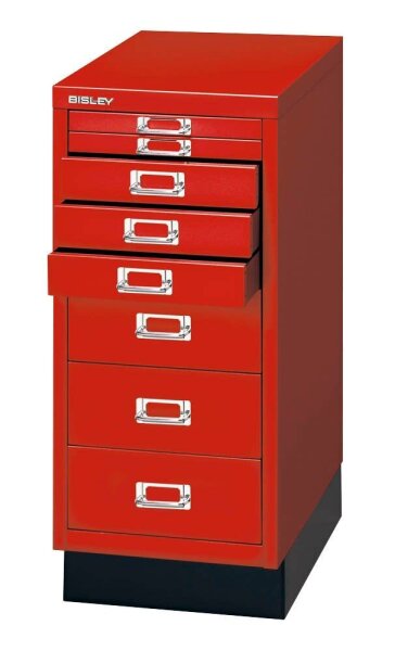 BISLEY MultiDrawer™ L298S Schubladenschrank kardinalrot 8 Schubladen 27,8 x 38,0 x 67,0 cm, 1 St.