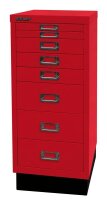 BISLEY MultiDrawer™ L298S Schubladenschrank kardinalrot 8 Schubladen 27,8 x 38,0 x 67,0 cm, 1 St.