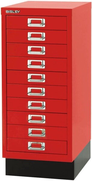 BISLEY MultiDrawer™ L2910S Schubladenschrank kardinalrot 10 Schubladen 27,8 x 38,0 x 67,0 cm, 1 St.