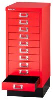 BISLEY MultiDrawer™ L2910S Schubladenschrank kardinalrot 10 Schubladen 27,8 x 38,0 x 67,0 cm, 1 St.