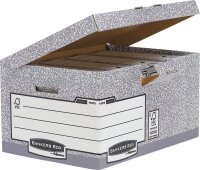 Bankers Box Archivboxen Bankers Box grau/weiß, 10 St.