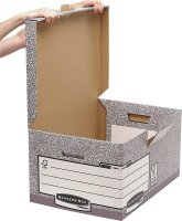 Bankers Box Archivboxen Bankers Box grau/weiß, 10 St.