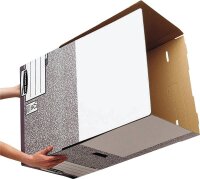 Bankers Box Archivboxen Bankers Box grau/weiß, 10 St.