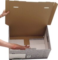 Bankers Box Archivboxen Bankers Box grau/weiß, 10 St.