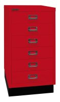 BISLEY MultiDrawer™ L29A36S Schubladenschrank kardinalrot 6 Schubladen 34,9 x 43,2 x 67,0 cm, 1 St.