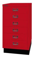BISLEY MultiDrawer™ L29A36S Schubladenschrank kardinalrot 6 Schubladen 34,9 x 43,2 x 67,0 cm, 1 St.