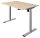 Kerkmann Move 1 base elektrisch höhenverstellbarer Schreibtisch ahorn rechteckig, T-Fuß-Gestell silber 120,0 x 80,0 cm