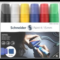 Schneider Paint-It 330 V1 Acrylstifte farbsortiert 15,0...