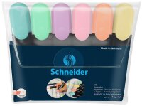 Schneider Job Pastell Textmarker farbsortiert, 6 St.