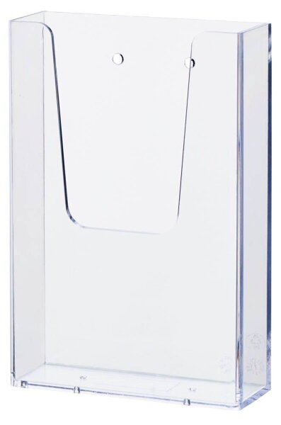 helit Wandprospekthalter transparent 1/3 DIN A4 11,3 x 3,9 x 16,5 cm, 1 St.