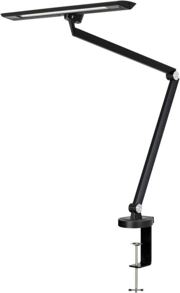 Hansa LED Zirkon LED Schreibtischlampe schwarz 12 W mit Tischklemme
