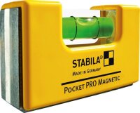 STABILA Wasserwaage Pocket Pro Magnetic 17768, Kunststoff...