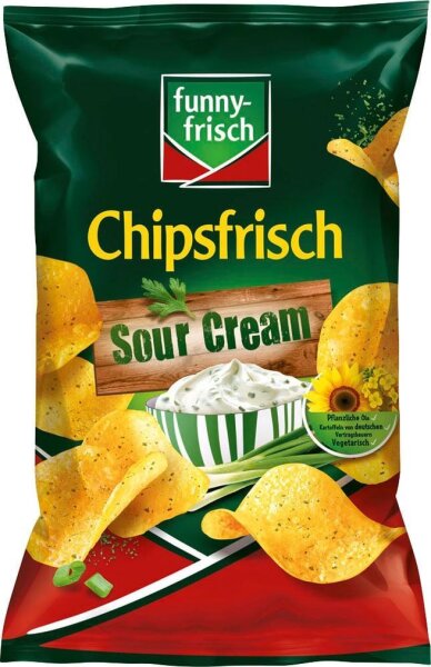 funny-frisch Chipsfrisch, Sour Cream Chips 150,0 g, 1 St.