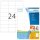 HERMA Etiketten 4633 weiß 70,0 x 36,0 mm, 200 Blatt