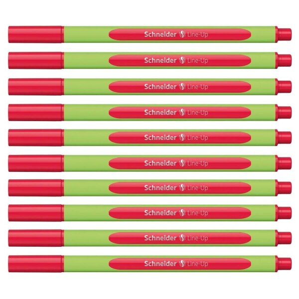 Schneider Line-Up Fineliner rot 0,4 mm, 10 St.