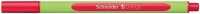 Schneider Line-Up Fineliner rot 0,4 mm, 10 St.