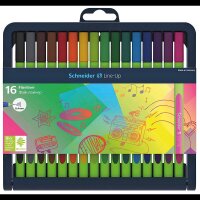 Schneider Line-Up Fineliner farbsortiert 0,4 mm, 16 St.