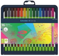 Schneider Line-Up Fineliner farbsortiert 0,4 mm, 16 St.