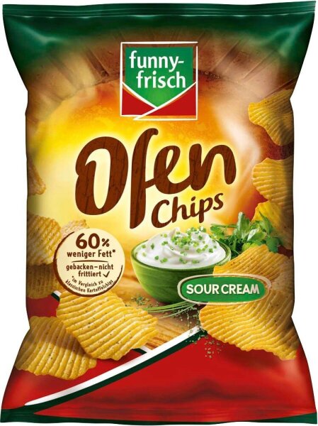 funny-frisch Ofen Chips Sour Cream Chips 125,0 g  ( 11697 )