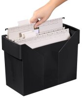 M&M Hängeregister-Box ohne Mappen Akten-Boy schwarz