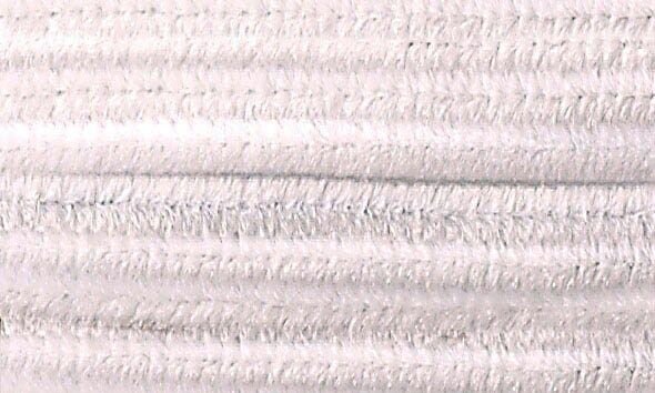 folia Pfeifenreiniger weiß Chenilledraht Ø 8,0 mm, 10 St.