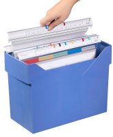 M&M Hängeregister-Box ohne Mappen Akten-Boy blau