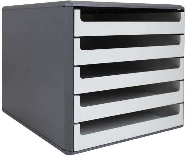 M&M Schubladenbox  vanille 30057602BE, DIN A4 mit 5 Schubladen, 1 St.