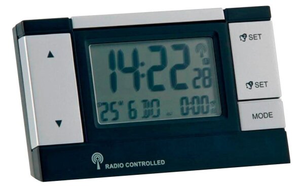 Mebus digitaler Wecker 51059 schwarz Kunststoff