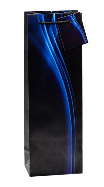 TSI Geschenktüten für Flaschen  Business Wave Motiv 12,0 x 36,0 cm, 12 St.