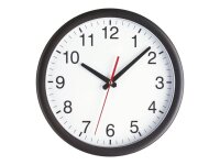 TFA® Wanduhr 98.1077 weiß schwarz Kunststoff...