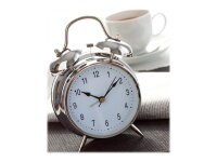 TFA® Wecker 98.1043 weiß silber Metall 11,7 x...