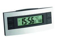TFA® digitaler Funkwecker 60.2511 schwarz Kunststoff