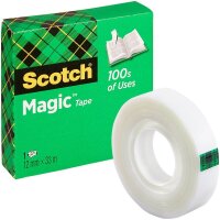 Scotch Magic™ Tape Klebefilm matt 12,0 mm x 33,0 m...