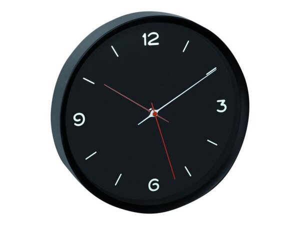 TFA® Wanduhr 60.3056.01 schwarz Kunststoff, Glas 30,9 x 30,9 cm