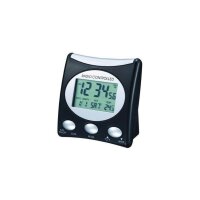 TechnoLine® digitaler Funkwecker WT-221-T schwarz...