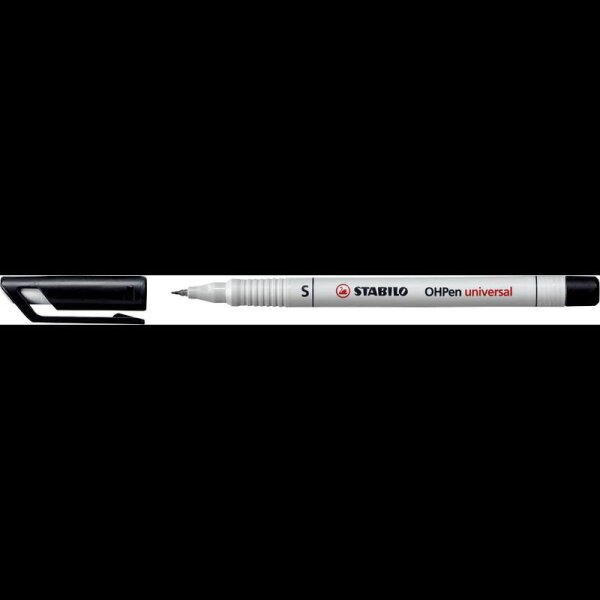 STABILO OHPen universal Folienstifte schwarz 0,4 mm non-permanent, 10 St.