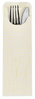 PAPSTAR Bestecktaschen creme 7,3 x 23,5 cm, 100 St.
