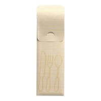 PAPSTAR Bestecktaschen creme 7,3 x 23,5 cm, 100 St.