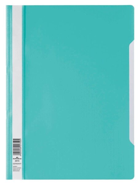 DURABLE Schnellhefter 2573 Kunststoff türkis DIN A4, 10 St.
