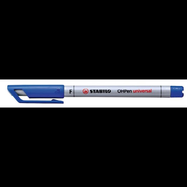 STABILO OHPen universal Folienstifte blau 0,7 mm non-permanent, 10 St.