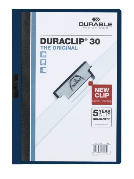 DURABLE Klemmhefter DURACLIP nachtblau, 25 St.