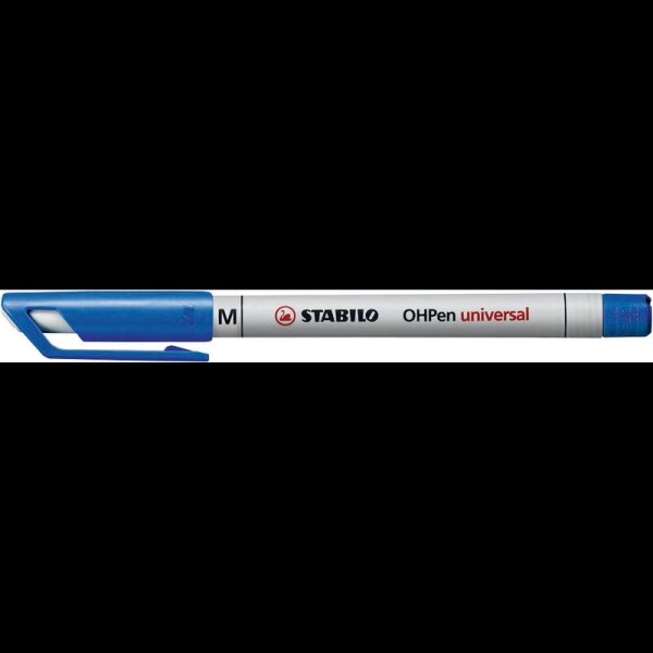 STABILO OHPen universal Folienstifte blau 1,0 mm non-permanent, 10 St.